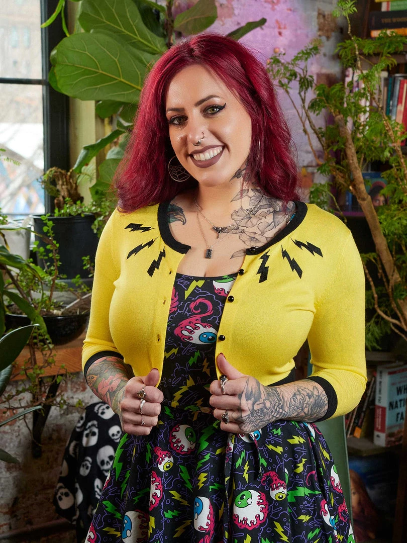 SOURPUSS LIGHTNING CROPPED CARDIGAN 3 SOURPUSS LIGHTNING CROPPED CARDIGAN