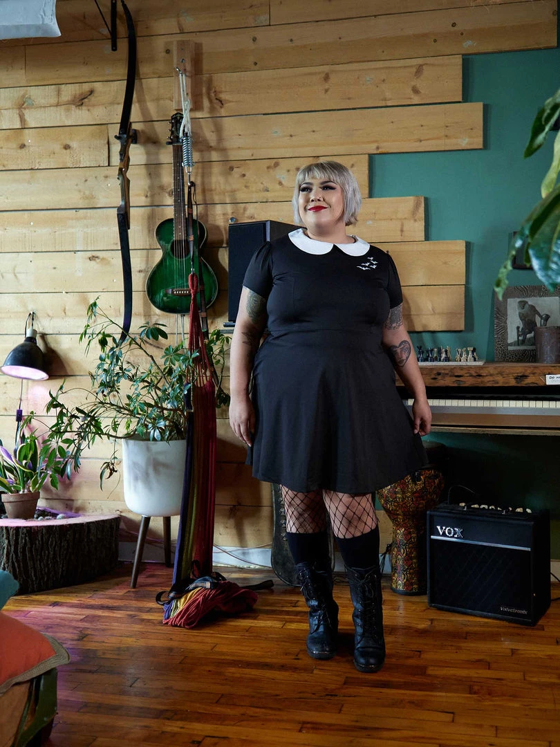 Shop Sour+Plus GHOUL TROUBLE ROUND COLLAR BATS DRESS 8 Shop Sour+Plus GHOUL TROUBLE ROUND COLLAR BATS DRESS