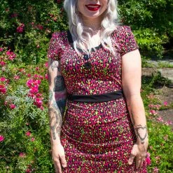 Neon Dreams SOURPUSS LEOPARD BEKI DRESS HOT PINK