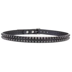 Funk Plus Back In Stock BLACK 2 ROW PYRAMID BELT