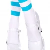 None Neon Dreams ATHLETIC STRIPE CREW SOCKS WHITE/NEON BLUE 1 None Neon Dreams ATHLETIC STRIPE CREW SOCKS WHITE/NEON BLUE