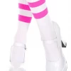 None Neon Dreams ATHLETIC STRIPE CREW SOCKS WHITE/NEON PINK 2 None Neon Dreams ATHLETIC STRIPE CREW SOCKS WHITE/NEON PINK