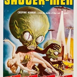 None Homewares INVASION OF THE SAUCER MEN POSTER