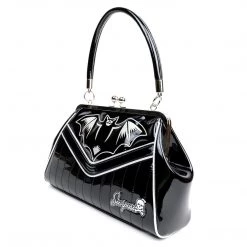 Shop Sourpuss SOURPUSS NOKTURNAL BAT SILVER KISSLOCK PURSE