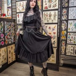 Shop Sour+Plus SOURPUSS BLACK STEVIE DRESS