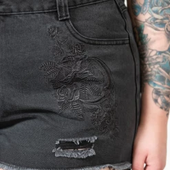 KILLSTAR ALCHEMILLE DENIM SHORTS What's New