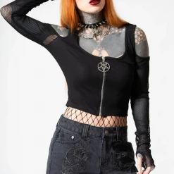 KILLSTAR ALCHEMILLE DENIM SHORTS What's New