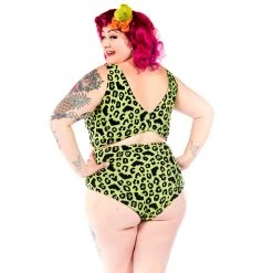 SOURPUSS BATTY LEOPARD MONOKINI