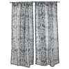 Haunted Homewares SOURPUSS SPOOKY DAMASK WINDOW CURTAINS