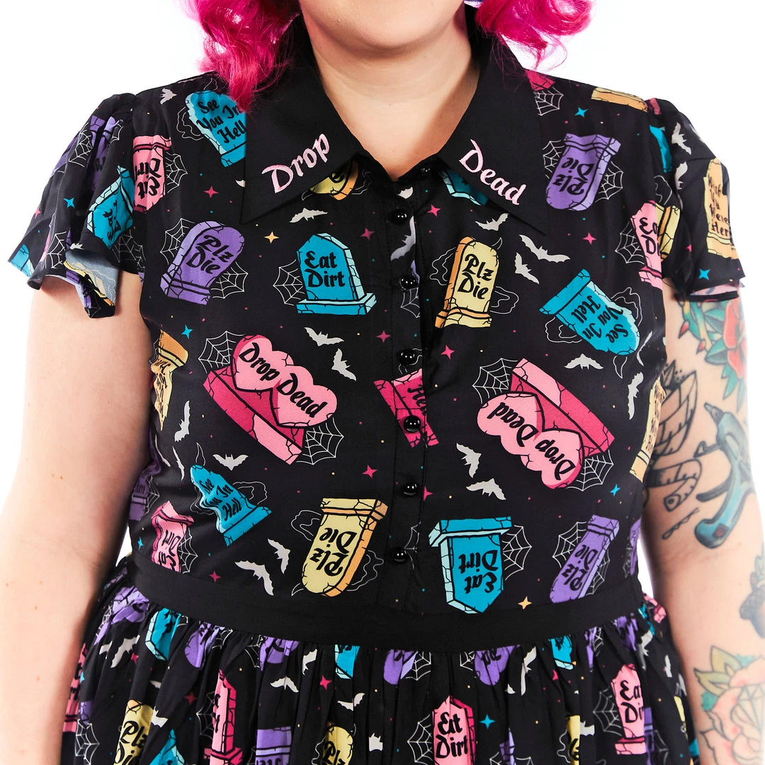 SOURPUSS RUDE TOMBS LYDIA DRESS 4 SOURPUSS RUDE TOMBS LYDIA DRESS