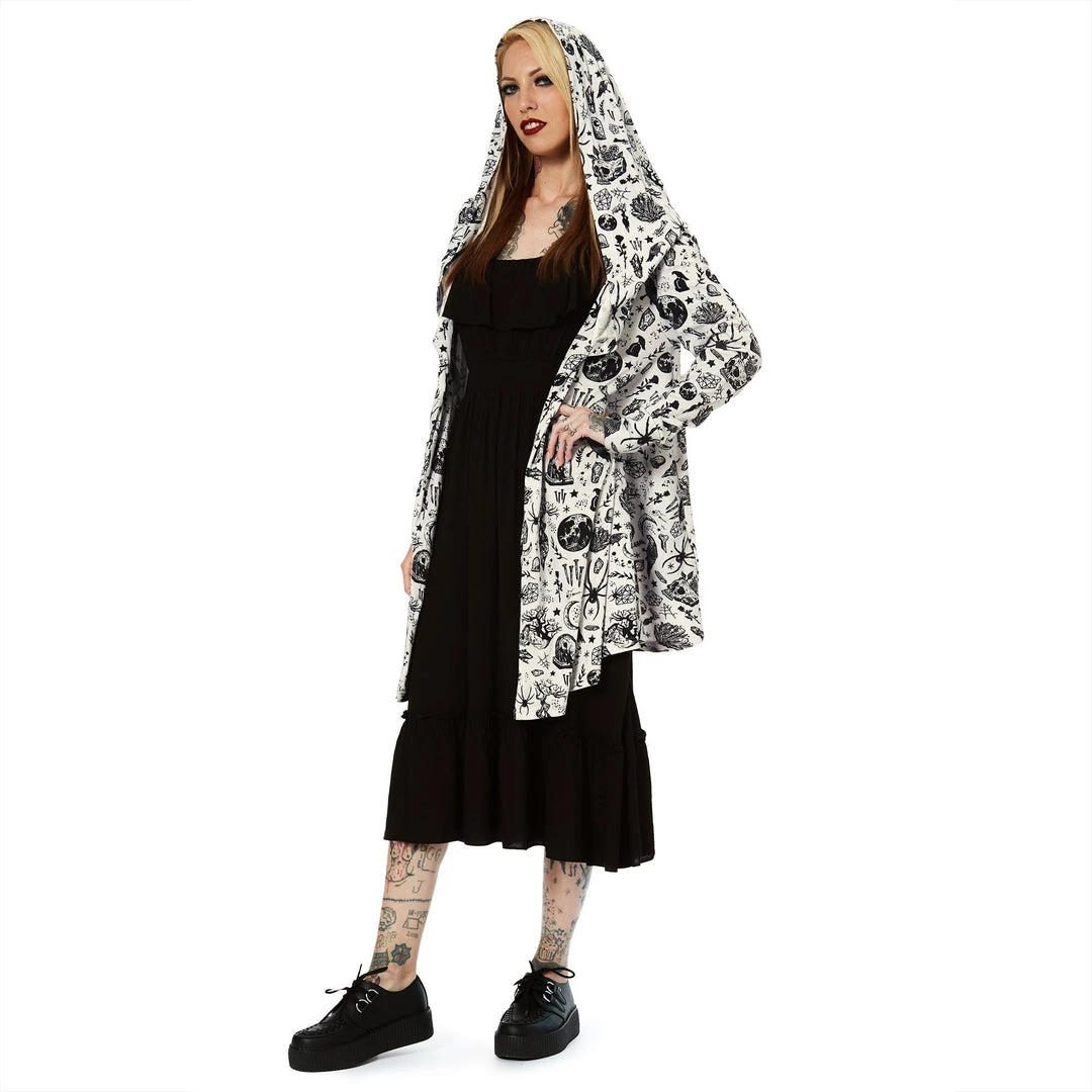 SOURPUSS NIGHT WALKER HOODED CARDIGAN 7 SOURPUSS NIGHT WALKER HOODED CARDIGAN