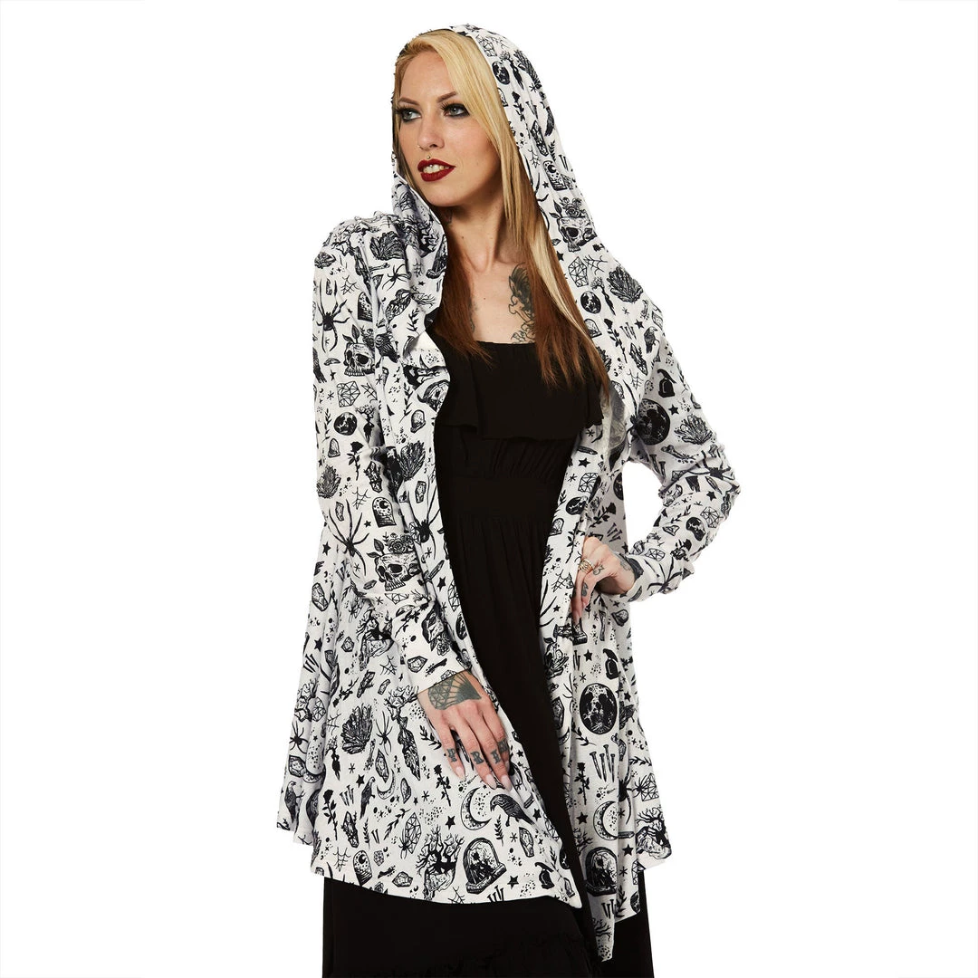 SOURPUSS NIGHT WALKER HOODED CARDIGAN 5 SOURPUSS NIGHT WALKER HOODED CARDIGAN
