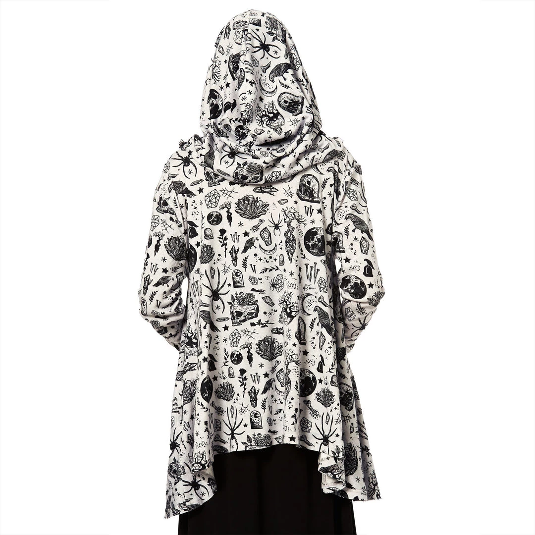 SOURPUSS NIGHT WALKER HOODED CARDIGAN 8 SOURPUSS NIGHT WALKER HOODED CARDIGAN