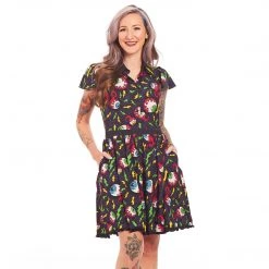 SOURPUSS ELECTRIC EYEBALLS LYDIA DRESS Neon Dreams
