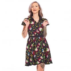 SOURPUSS ELECTRIC EYEBALLS LYDIA DRESS Neon Dreams