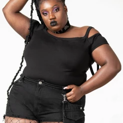 What's New KILLSTAR FURY ROAD DENIM GARTER SHORTS