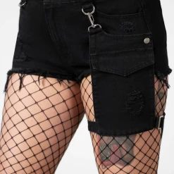 What's New KILLSTAR FURY ROAD DENIM GARTER SHORTS