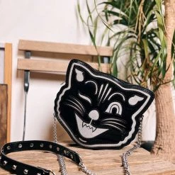 Shop Sourpuss SOURPUSS JINX THE CAT PURSE