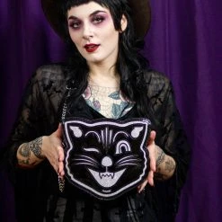 Shop Sourpuss SOURPUSS JINX THE CAT PURSE