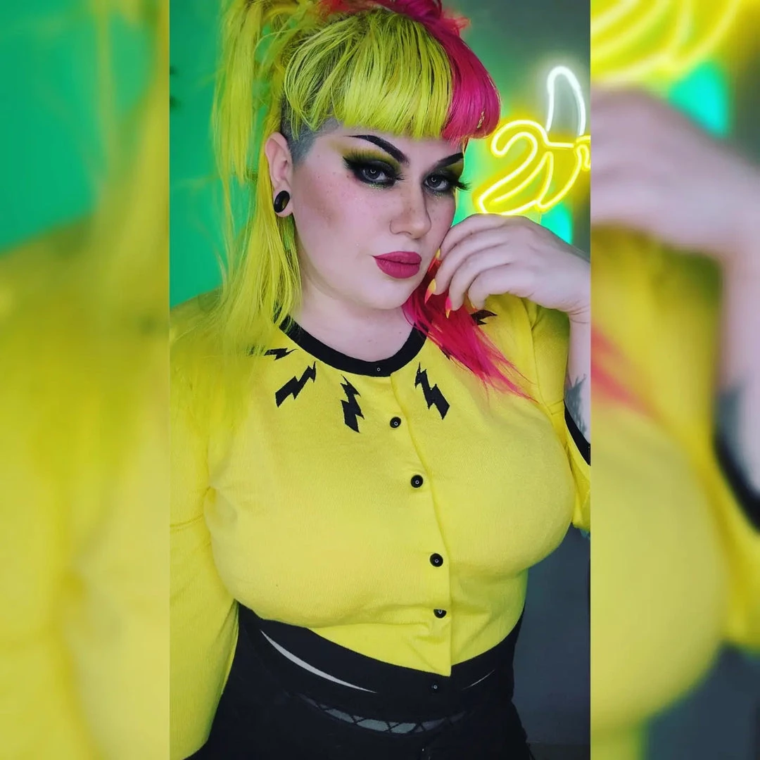 SOURPUSS LIGHTNING CROPPED CARDIGAN 8 SOURPUSS LIGHTNING CROPPED CARDIGAN