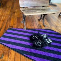 SOURPUSS COFFIN RUG BLACK/PURPLE Haunted Homewares 7 SOURPUSS COFFIN RUG BLACK/PURPLE Haunted Homewares