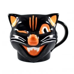 SOURPUSS BLACK CAT MUG Haunted Homewares