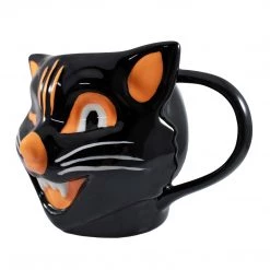 SOURPUSS BLACK CAT MUG Haunted Homewares