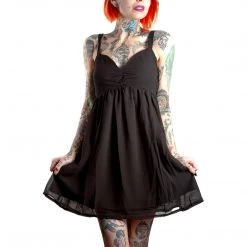 Ghouls Just Wanna Have Sun SOURPUSS BLACK MIA DRESS