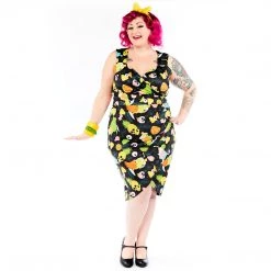 SOURPUSS MONSTER LUAU TIKI DRESS 14 SOURPUSS MONSTER LUAU TIKI DRESS