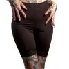 SOURPUSS HI WAIST PIZZAZZ SHORTS BLACK
