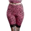 SOURPUSS HI WAIST PIZZAZZ SHORTS PINK ZEBRA Neon Dreams