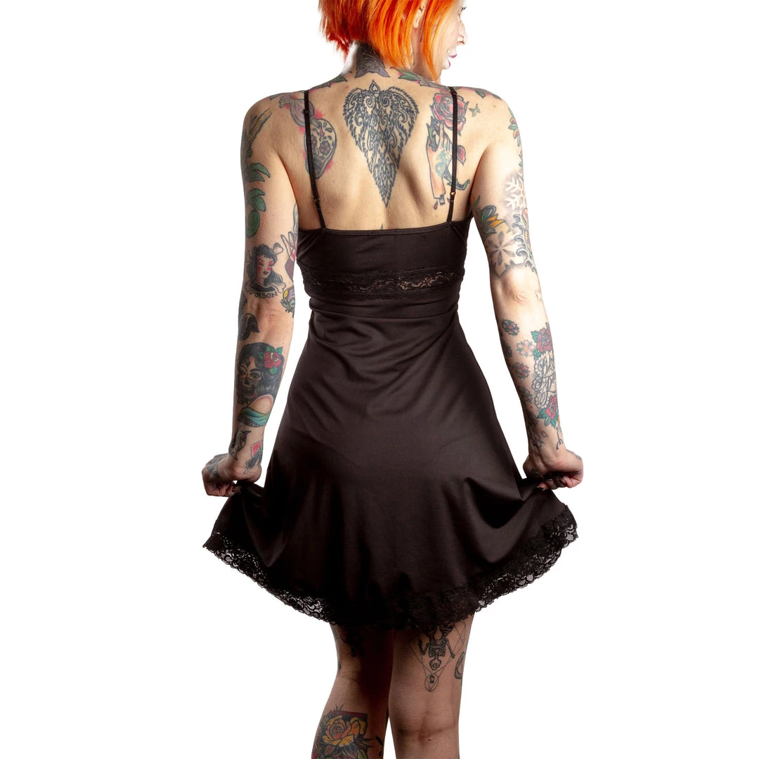 SOURPUSS PIZZAZZ SLIP DRESS BLACK 5 SOURPUSS PIZZAZZ SLIP DRESS BLACK