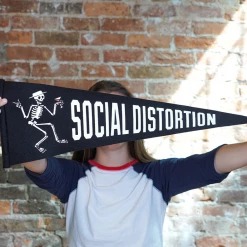 I'm With The Band OXFORD PENNANT X SOCIAL DISTORTION SKELLY PENNANT