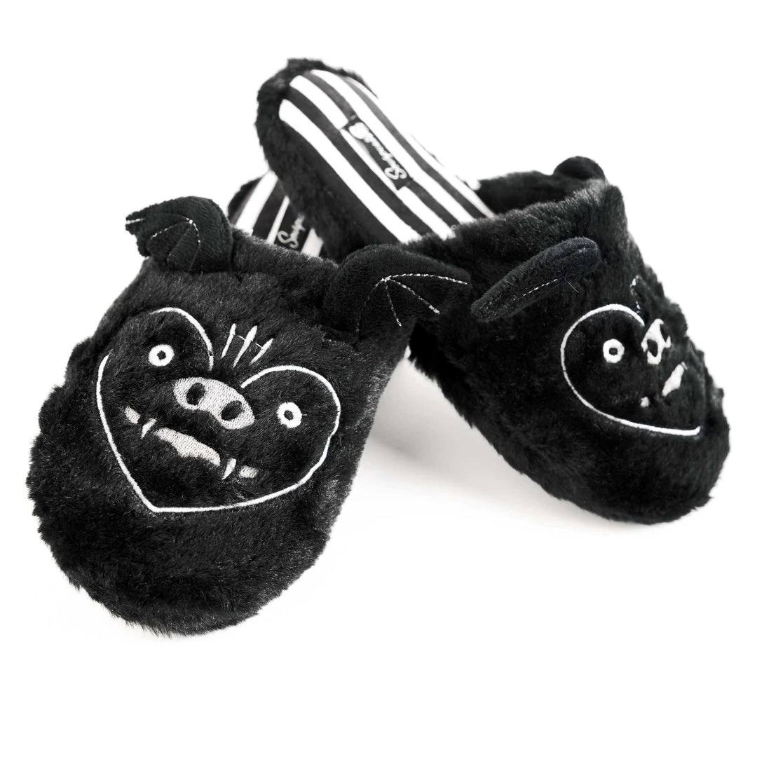 SOURPUSS FURRY BAT SLIPPERS Shop Sourpuss 3 SOURPUSS FURRY BAT SLIPPERS Shop Sourpuss