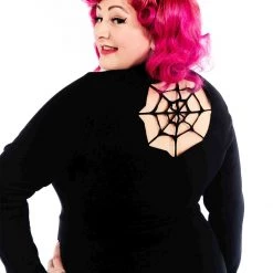 SOURPUSS SPIDERWEB CUTOUT DRESS