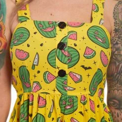 SOURPUSS SPOOKY MELONS GAUZY DRESS What's New