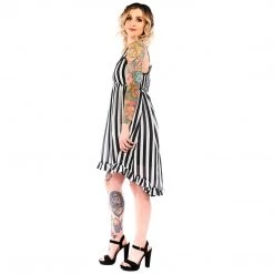 SOURPUSS STRIPED HI-LO DOLLY DRESS