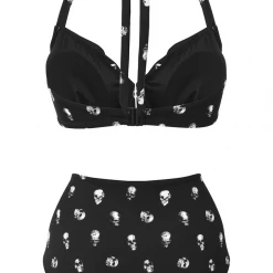 Ghouls Just Wanna Have Sun KILLSTAR SKULLS 2-PIECE SWIMSUIT