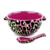 SOURPUSS PINK LEOPARD RAMEN BOWL & SPOON Haunted Homewares 2 SOURPUSS PINK LEOPARD RAMEN BOWL & SPOON Haunted Homewares