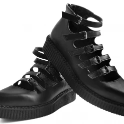 Footwear T.U.K. TUKSKIN MULTI STRAP POINTED MARY JANE CREEPER