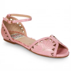 Bettie Page Shoes BETTIE PAGE AGNES SANDALS PINK