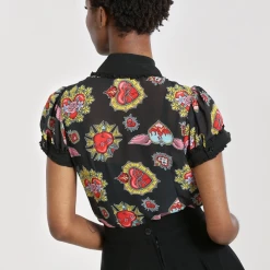 Shop Sour+Plus HELL BUNNY AMIAS BLOUSE