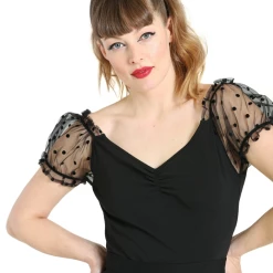 HELL BUNNY AMANDINE TOP BLACK Shop Sour+Plus