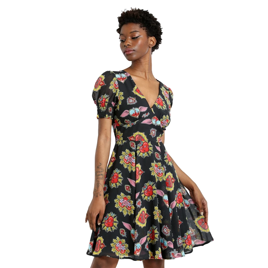 Shop Sour+Plus HELL BUNNY AMIAS MID DRESS 3 Shop Sour+Plus HELL BUNNY AMIAS MID DRESS