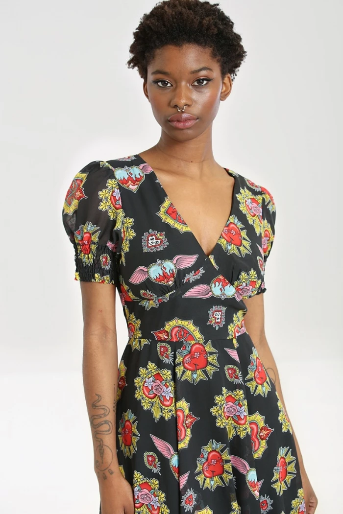 Shop Sour+Plus HELL BUNNY AMIAS MID DRESS 4 Shop Sour+Plus HELL BUNNY AMIAS MID DRESS