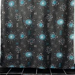 SOURPUSS ATOMICA SHOWER CURTAIN Haunted Homewares