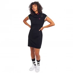 FRED PERRY AMY WINEHOUSE CONTRAST TRIM PIQUE DRESS