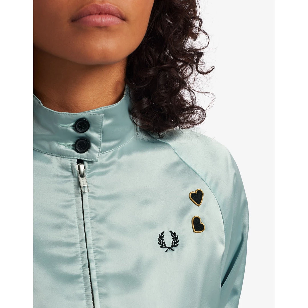 What's New FRED PERRY SATIN HARRINGTON JACKET STARLIGHT 5 What's New FRED PERRY SATIN HARRINGTON JACKET STARLIGHT