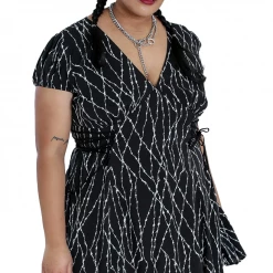HELL BUNNY BARBED WIRE MINI DRESS
