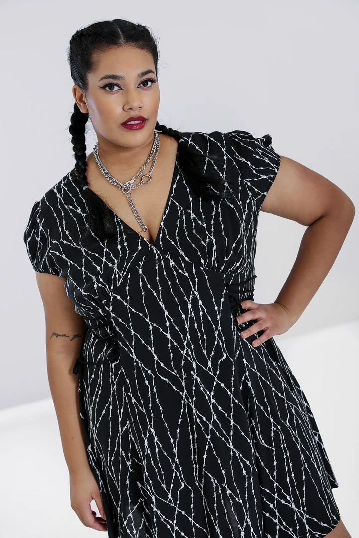 HELL BUNNY BARBED WIRE MINI DRESS 4 HELL BUNNY BARBED WIRE MINI DRESS